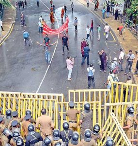 Sri Lankan protests, Political unrest