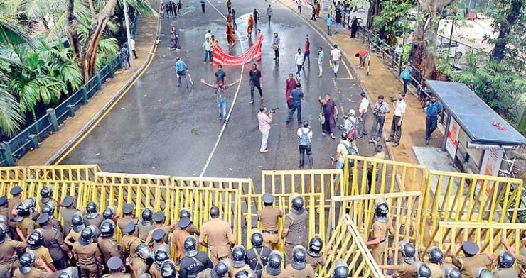 Sri Lankan protests, Political unrest